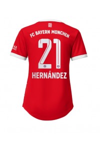 Bayern Munich Lucas Hernandez #21 Voetbaltruitje Thuis tenue Dames 2022-23 Korte Mouw